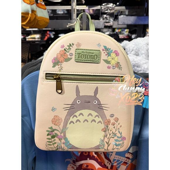 Loungefly Studio Ghibli My Neighbor Totoro Flowers Mini Backpack - Picture 1 of 2